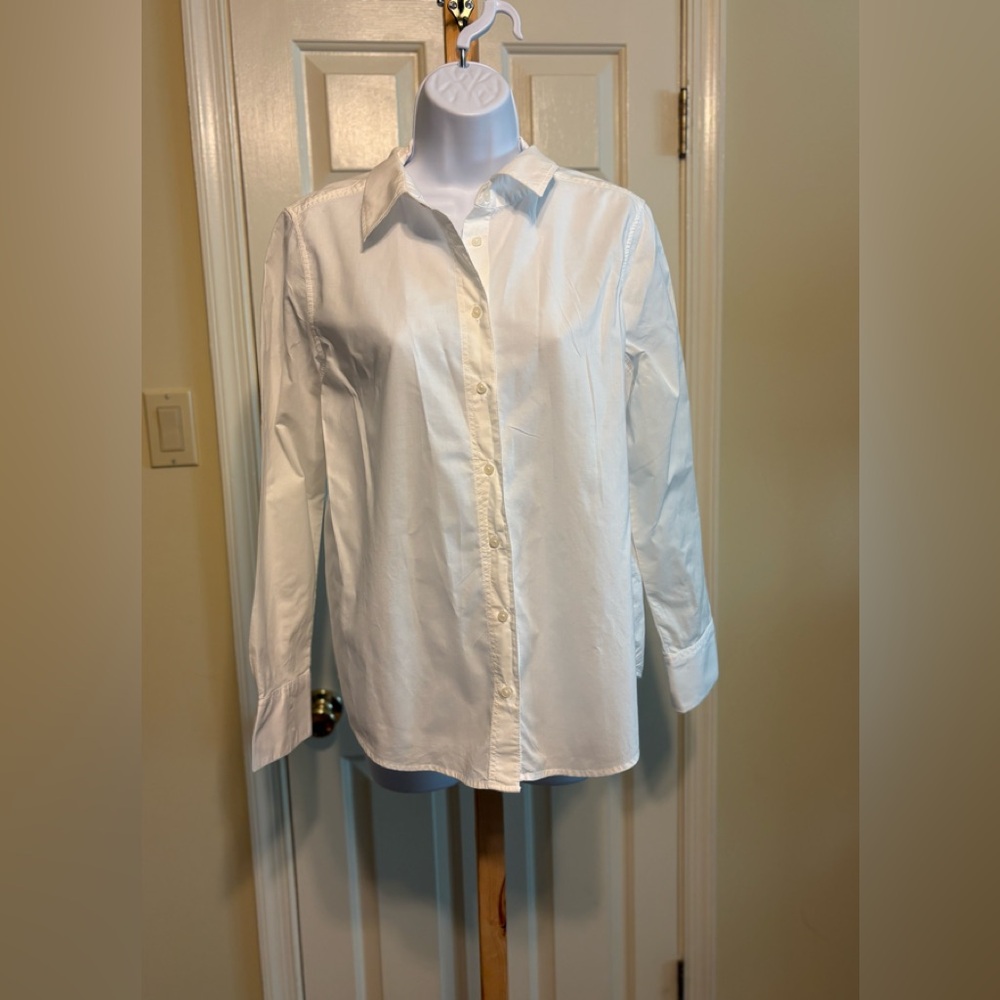 Banana Republic Mens White Button-Down Shirt, Size: S